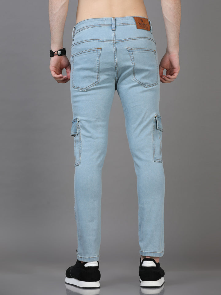 Authentic Ice Blue Cargo Jeans Cargo Jeans Bushirt   