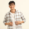 Tan Checks Regular Fit Shirt Checks Shirt Bushirt