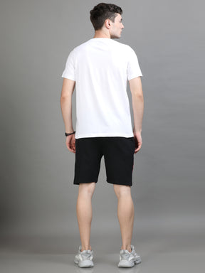 White & Black Night Suits Co-Ords Bushirt   