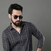 Imperial Iron Grey Checks Shirt Checks Shirt Bushirt   
