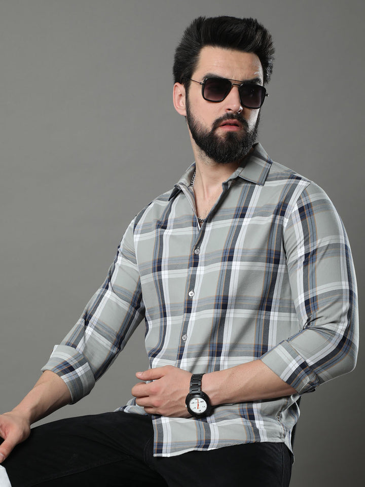 Shop Rhino Stylish Check Shirts for Men Online in India Checks Shirt Bushirt   