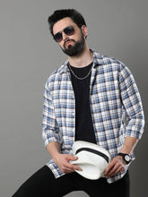 Imperial Blue Checks Shirt Checks Shirt Bushirt   