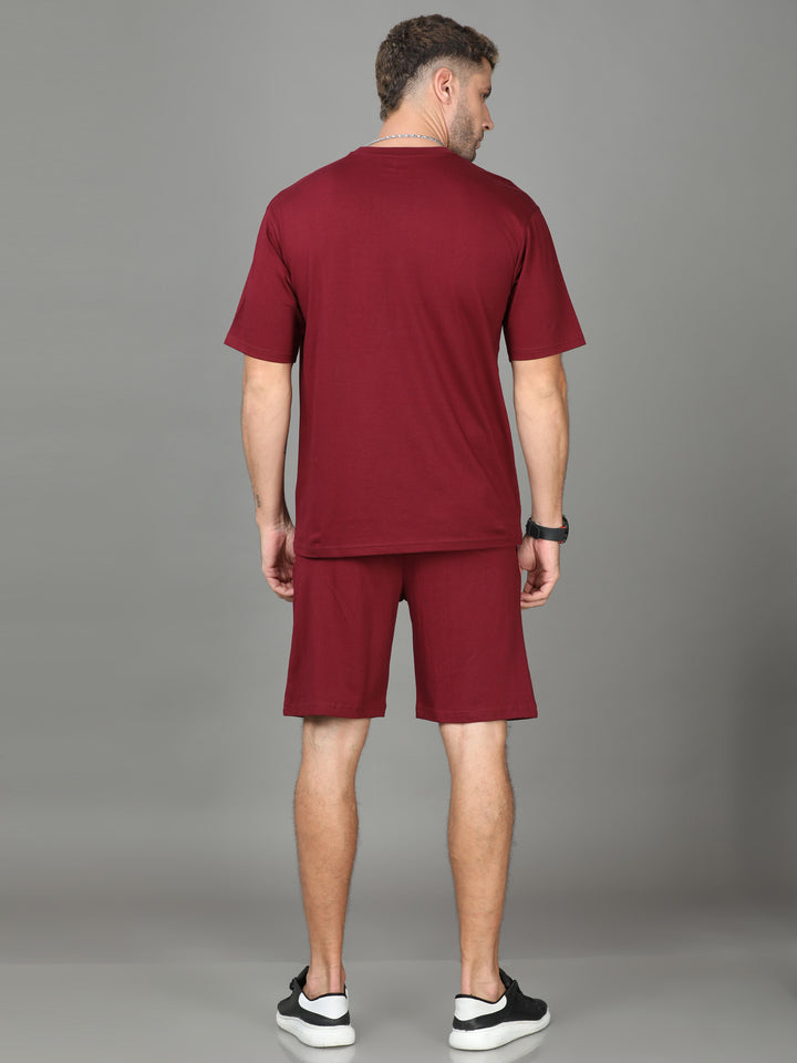 Limited Edition Maroon Oversize Co-ords Oversize Co-ords Bushirt   