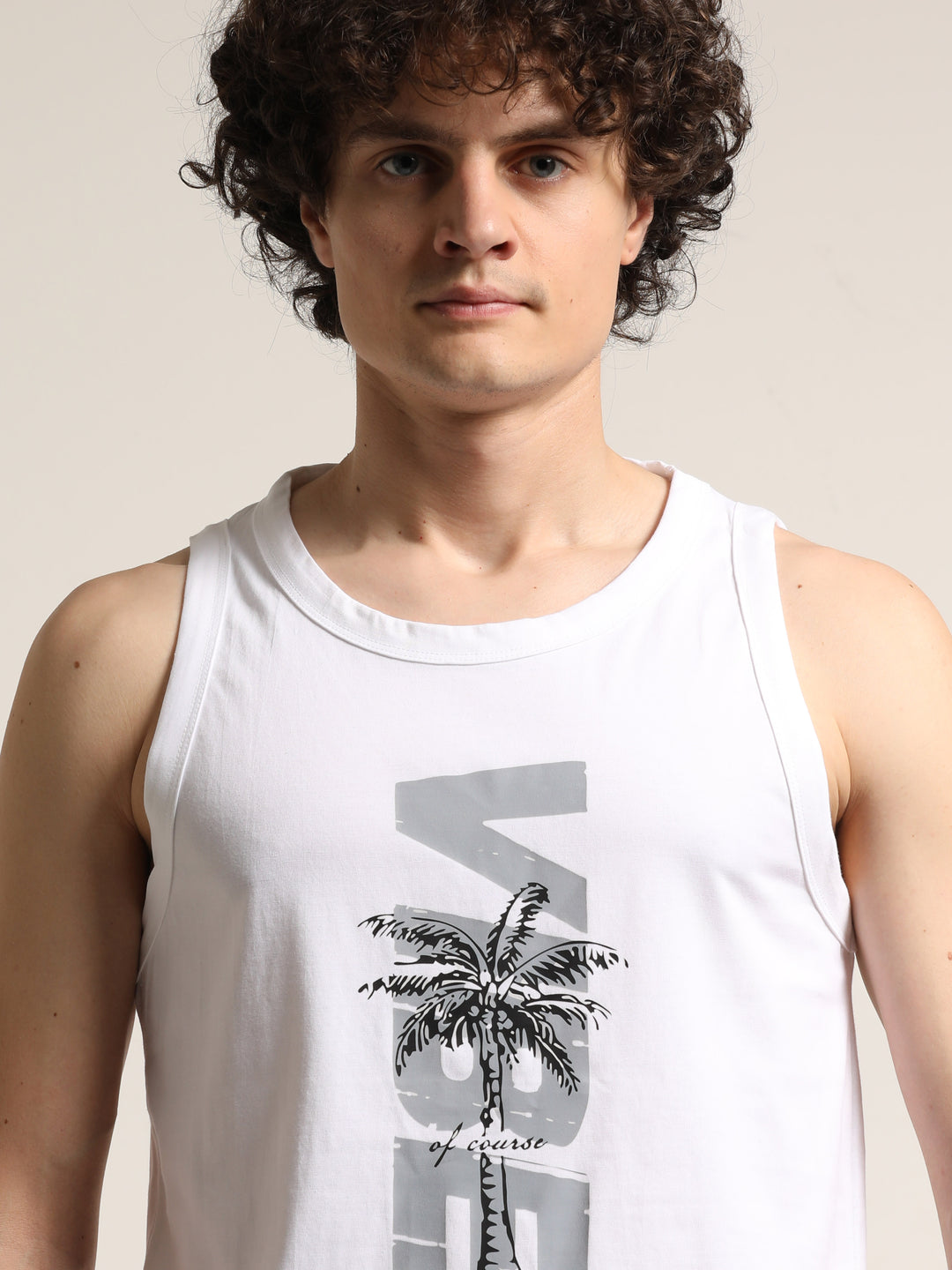 Vibes Sleeveless T-Shirt Vest Bushirt