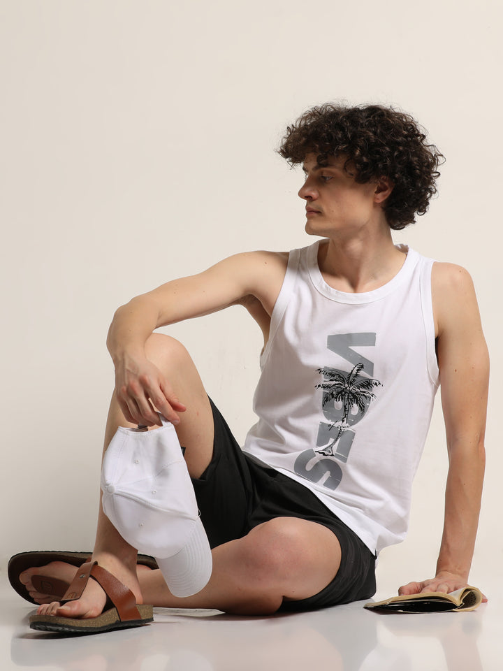 Vibes Sleeveless T-Shirt Vest Bushirt