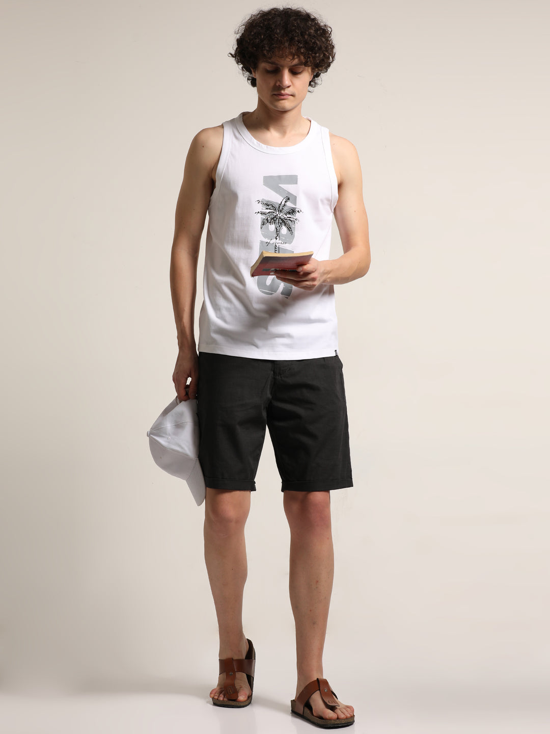 Vibes Sleeveless T-Shirt Vest Bushirt