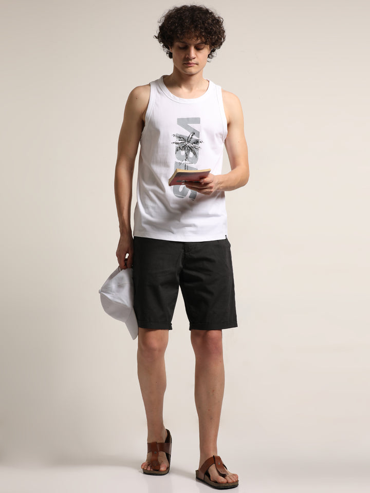 Vibes Sleeveless T-Shirt Vest Bushirt