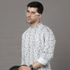 White Printed Kurta Kurta Bushirtin   