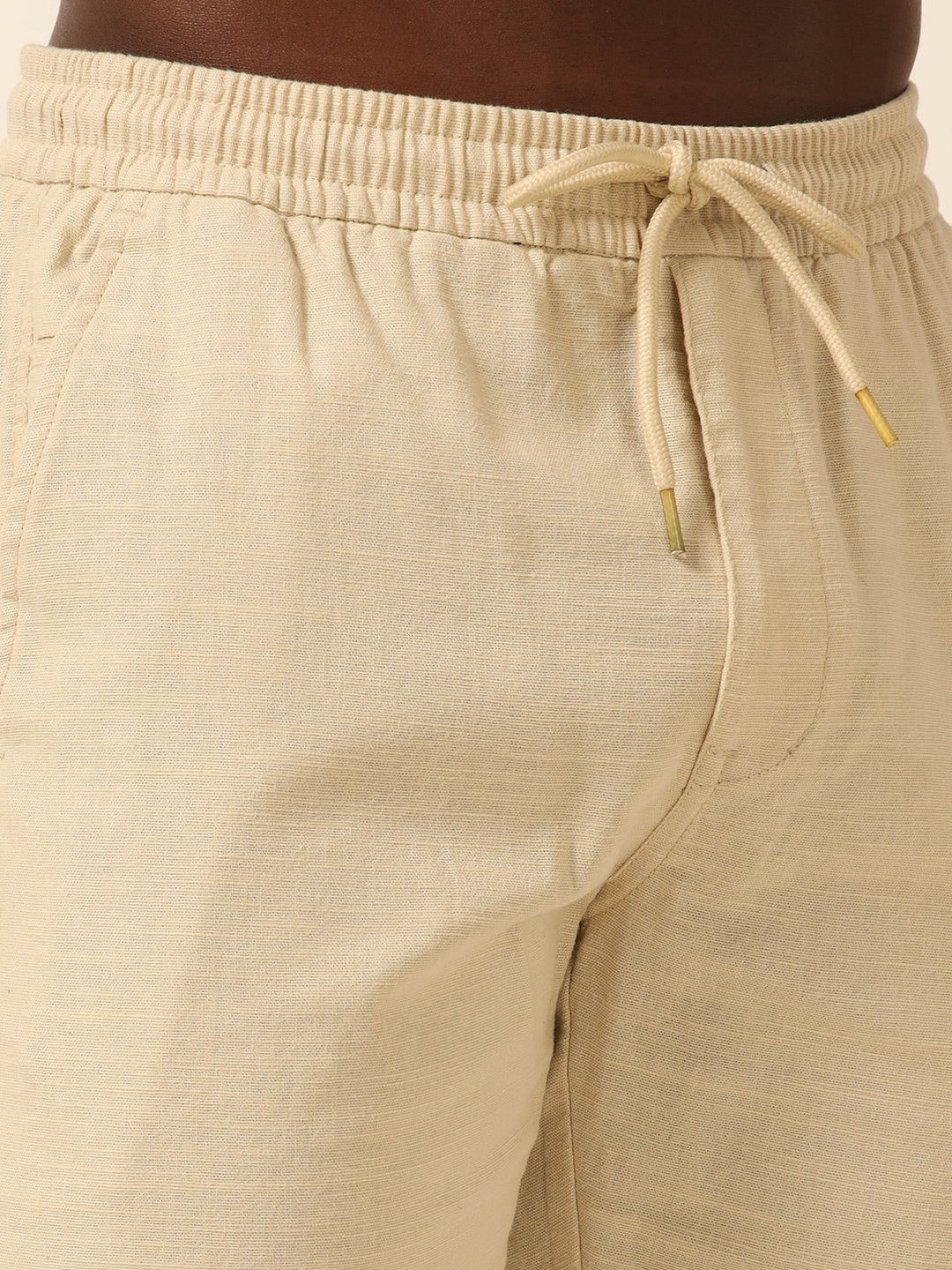 Beige Linen Trouser