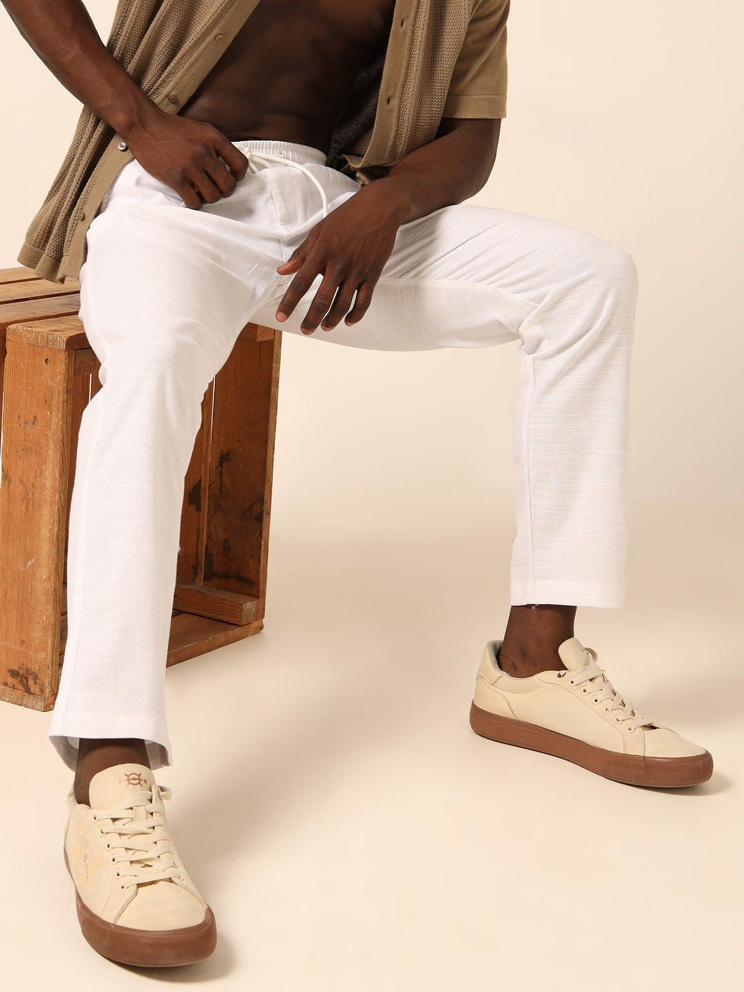 White Linen Trouser