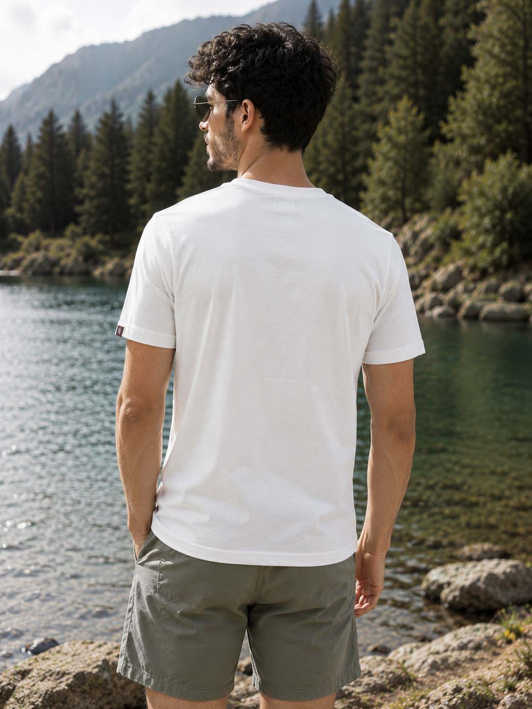 Calm A Sutra White Graphic T-Shirts Bushirt