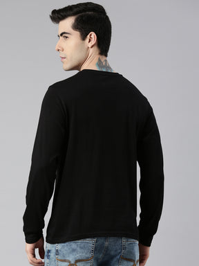 Naughty 69 Black Full Sleeves T-Shirt Full Sleeves Bushirt   