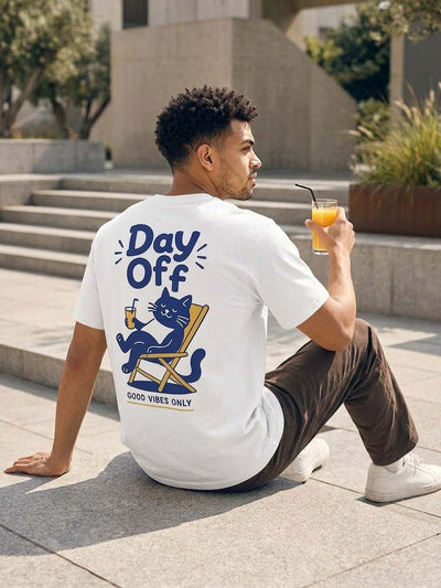 Day Off White Classic Fit T-Shirt Graphic T-Shirts Bushirt