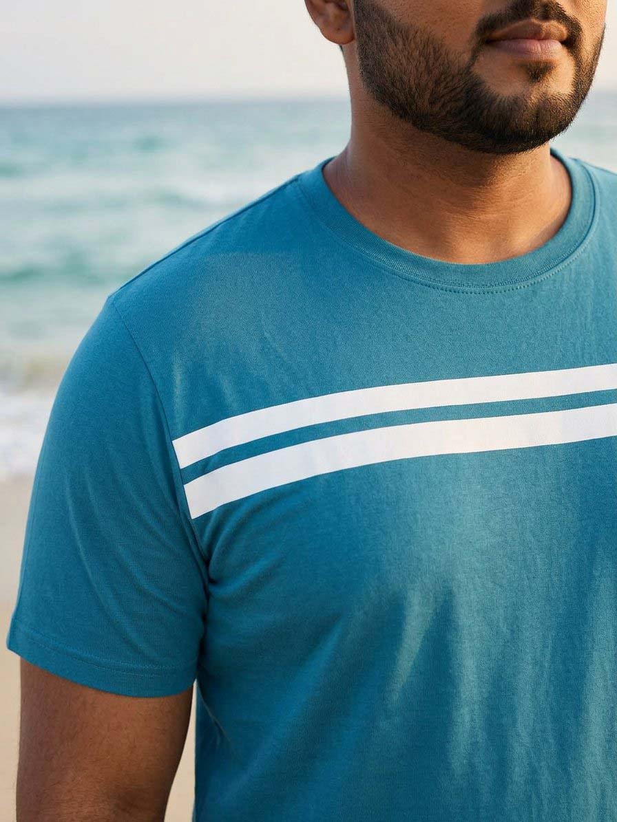 Bliss Teal Blue Plus Size Cotton Cotton