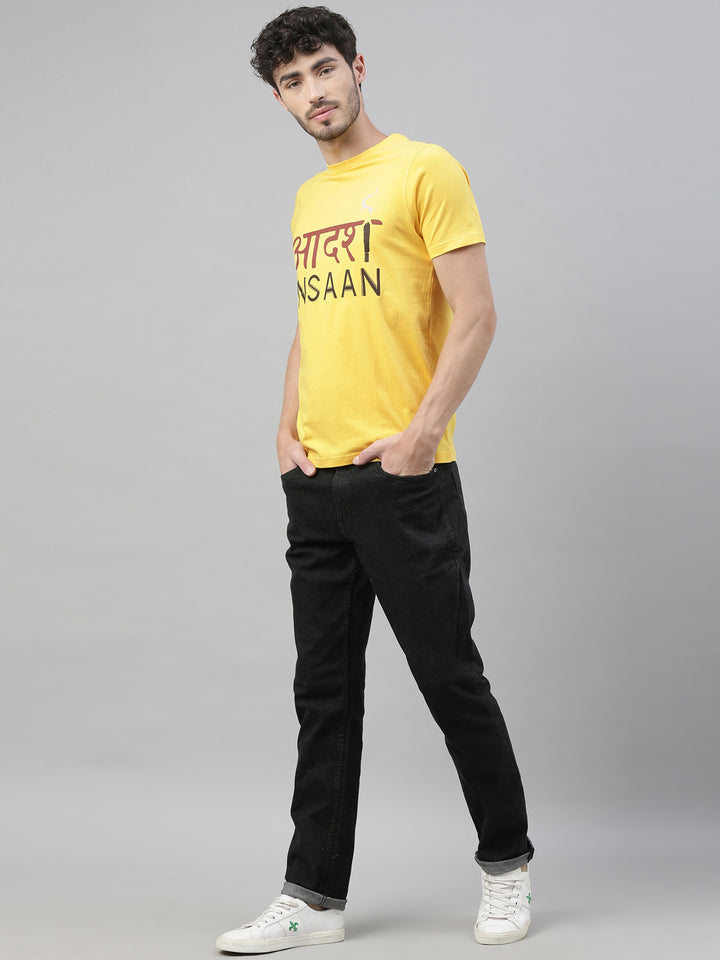 Aadharsh Insaan T-Shirt Graphic T-Shirts Bushirt   