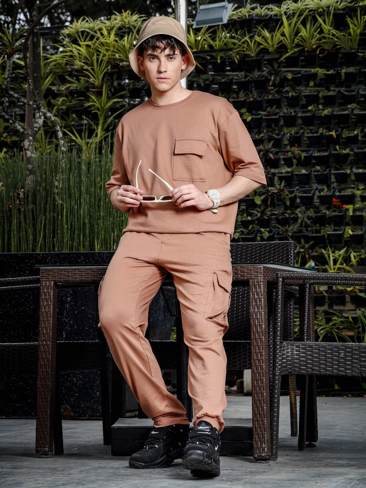 Fawn Brown Utility Oversize Co-Ords Oversize Co-ords Bushirt