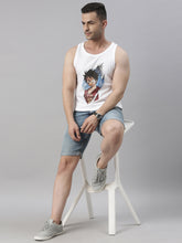 D Luffy - One Piece White Anime Vest Vest Bushirt   