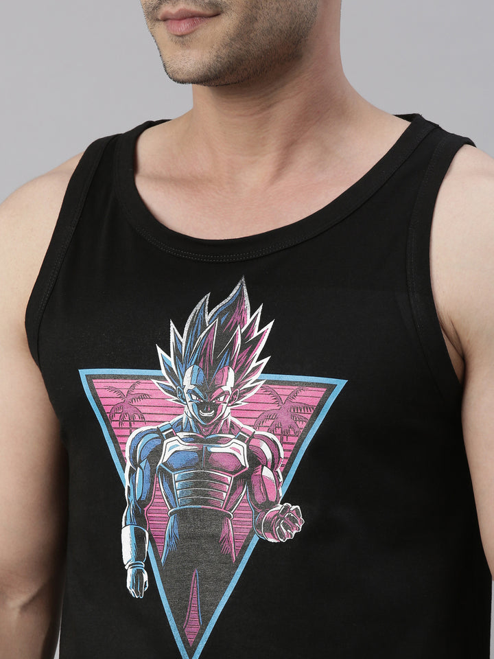 Angry Goku - Dragon Ball Z Anime Vest Vest Bushirt   