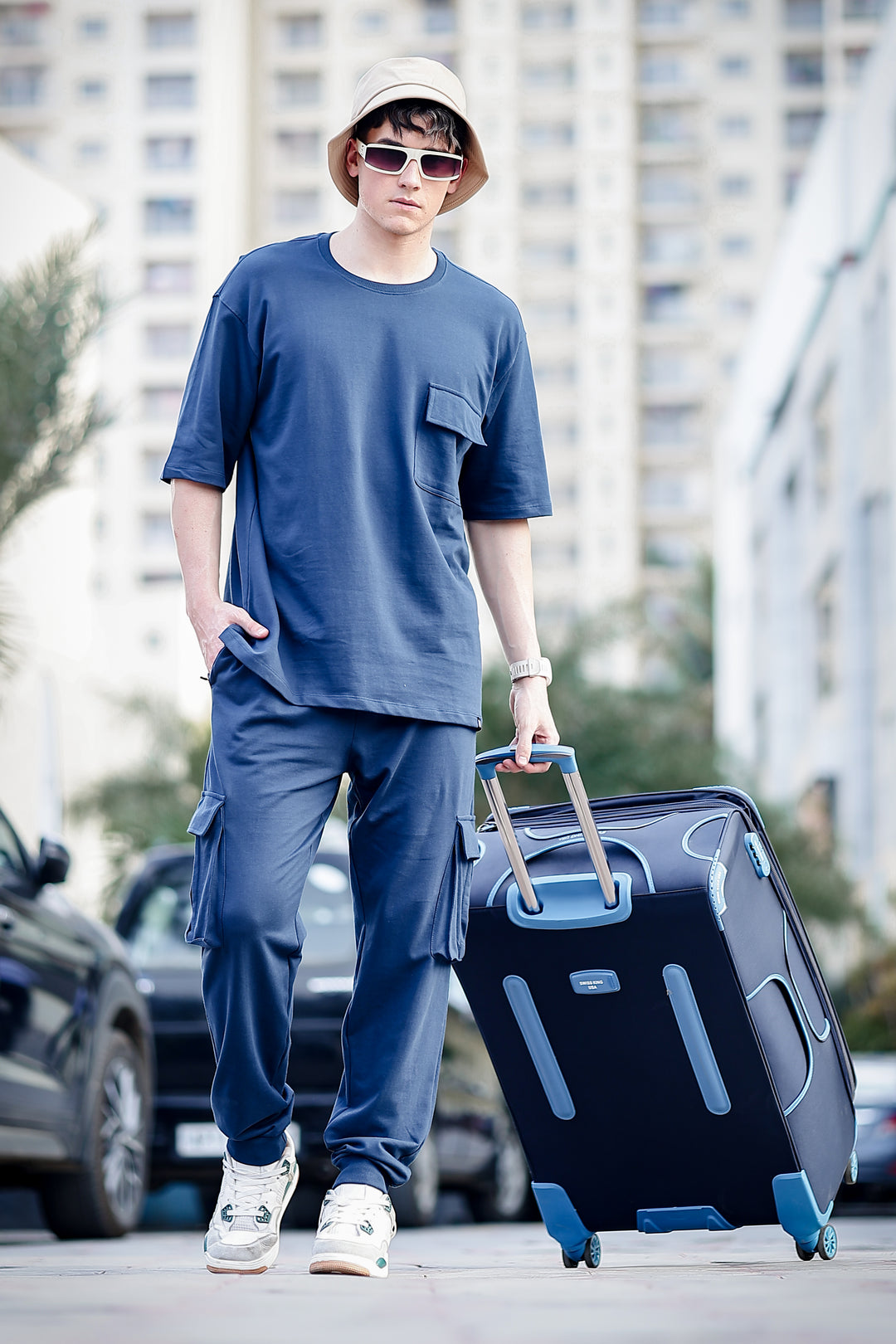 Navy Blue Oversize Co-Ords