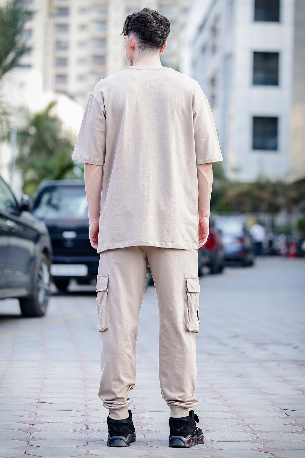 Beige Oversize Co-Ords Oversize Co-ords Bushirt