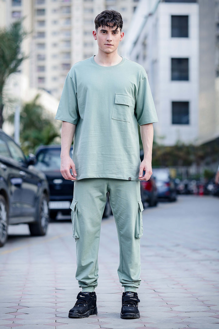 Spanish Green Oversize Co-Ords Oversize Co-ords Bushirt