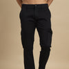 Satin Black Cargo Pant Chinos Bushirt   