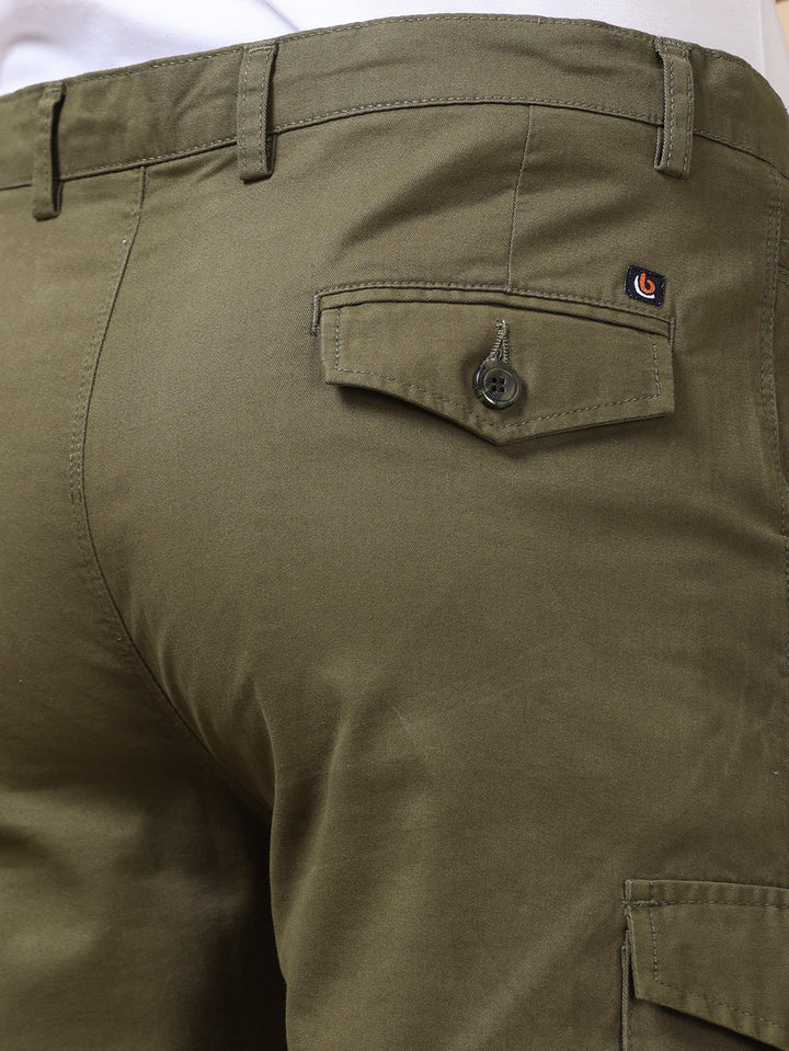 Military Green Cargo Shorts Men's Shorts Bushirt   