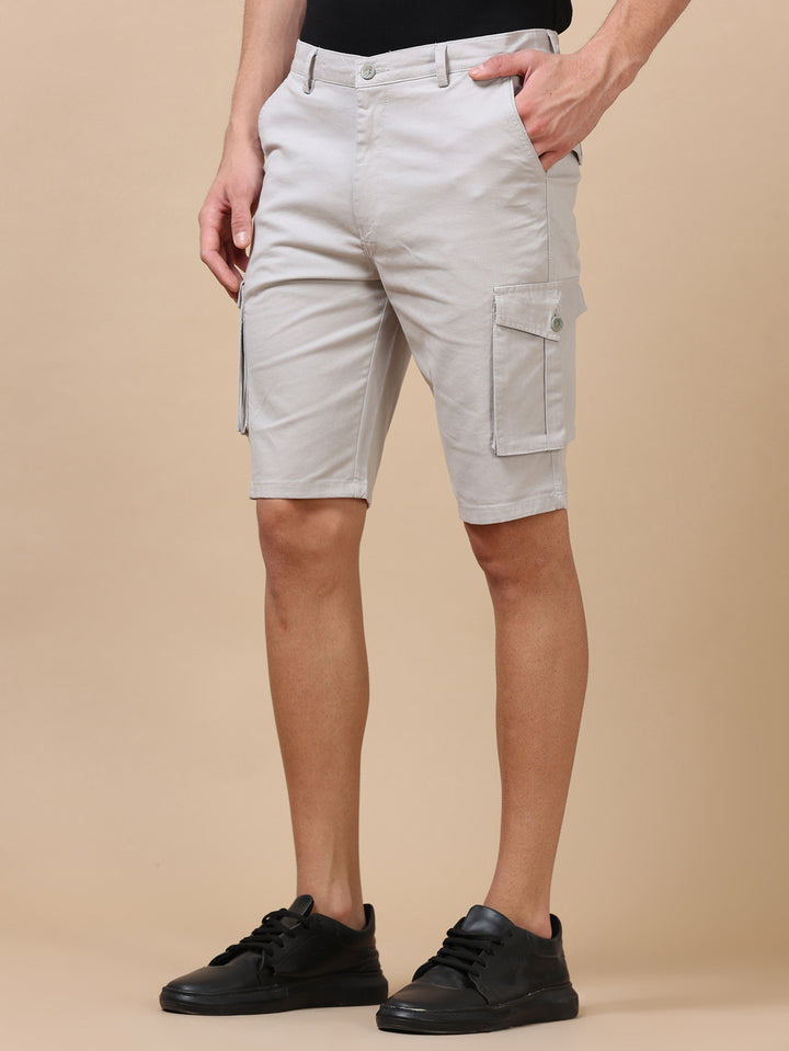 Paste Grey Cargo Shorts Men's Shorts Bushirt   