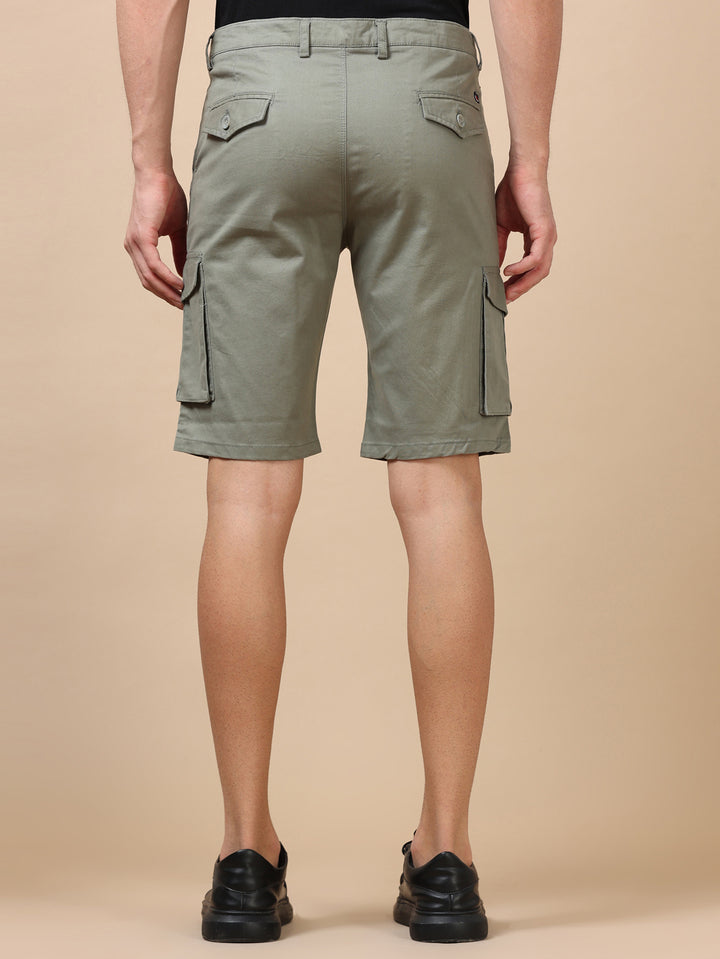 Sage Green Cargo Shorts Men's Shorts Bushirt   