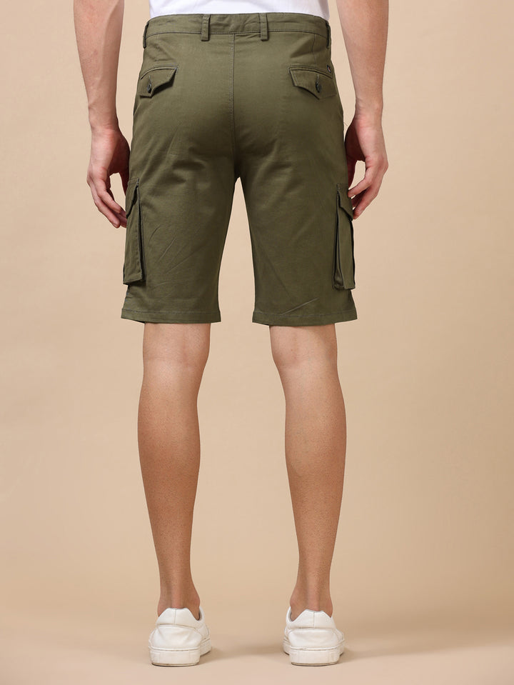 Military Green Cargo Shorts Men's Shorts Bushirt   
