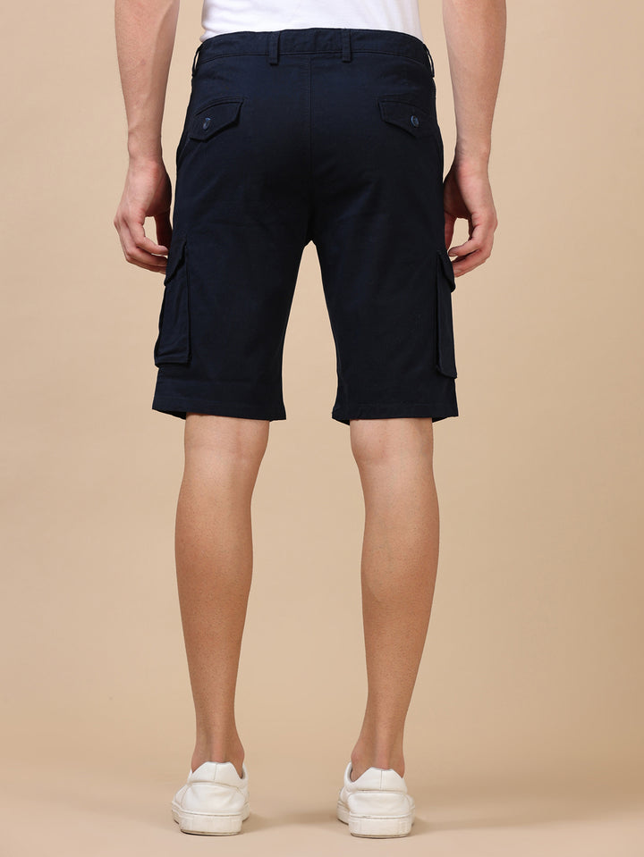 Navy Blue Cargo Shorts Men's Shorts Bushirt   