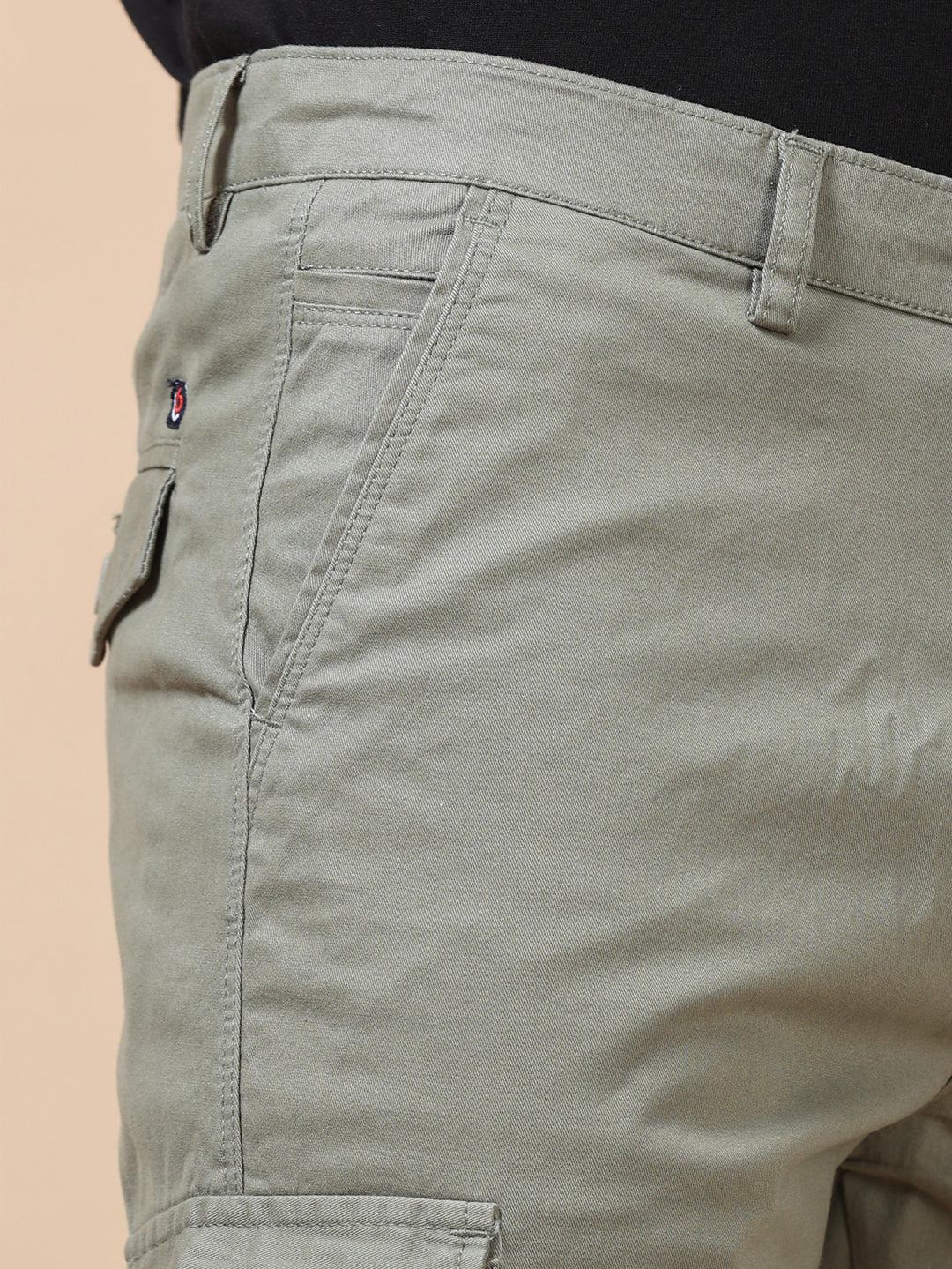 Sage Green Cargo Shorts Men's Shorts Bushirt   