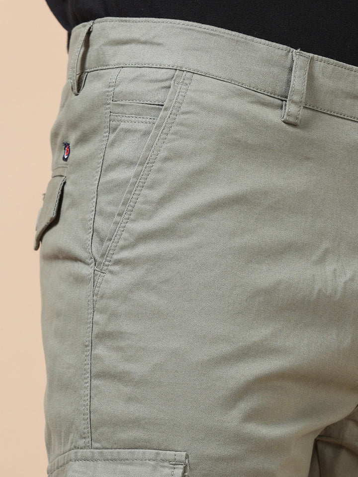 Sage Green Cargo Shorts Men's Shorts Bushirt   