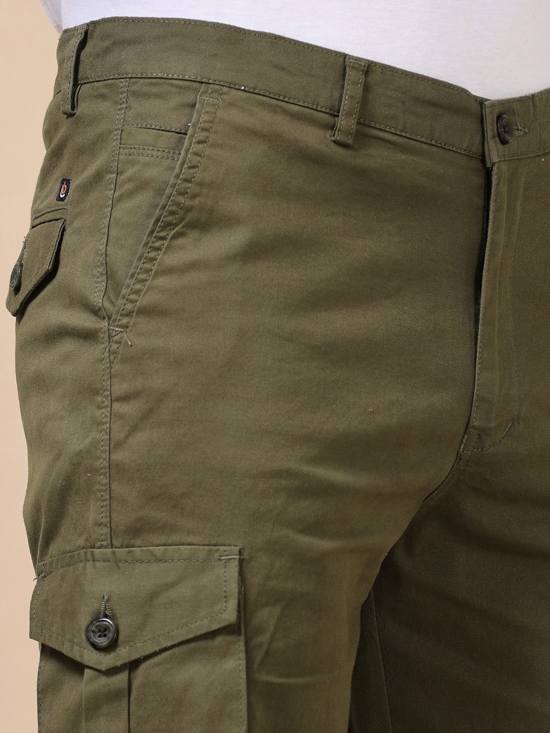 Military Green Cargo Shorts Men's Shorts Bushirt   