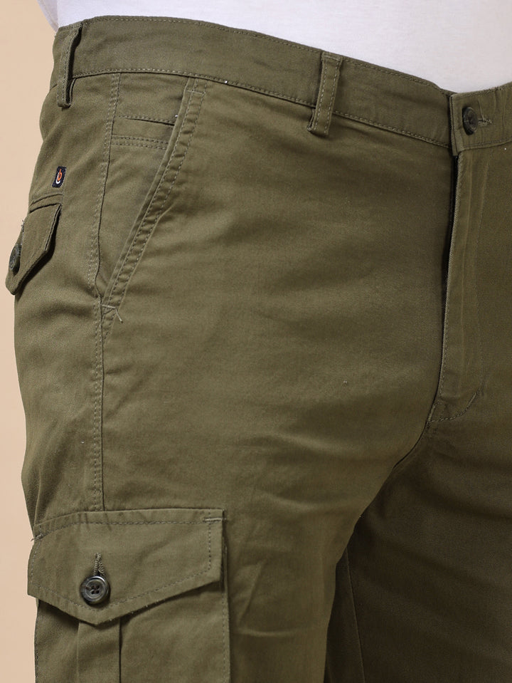 Military Green Cargo Shorts Men's Shorts Bushirt   