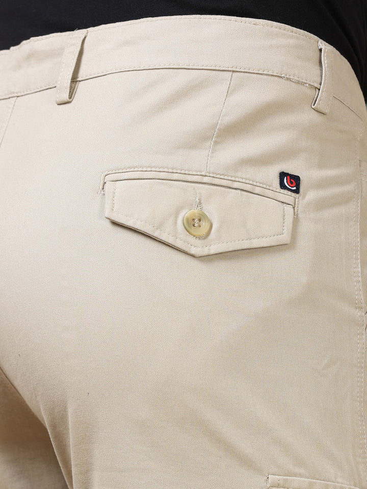 Cream Cargo Shorts Men's Shorts Bushirt   