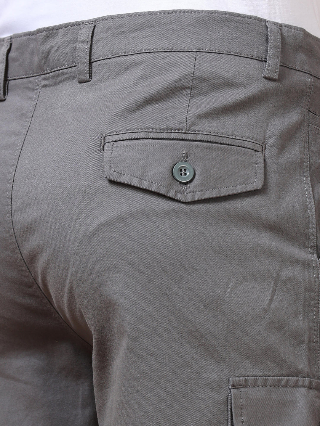 Stone Grey Cargo Shorts Men's Shorts Bushirt   