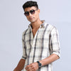 Wale Quadrey Grey Checks Shirt Checks Shirt Bushirt   
