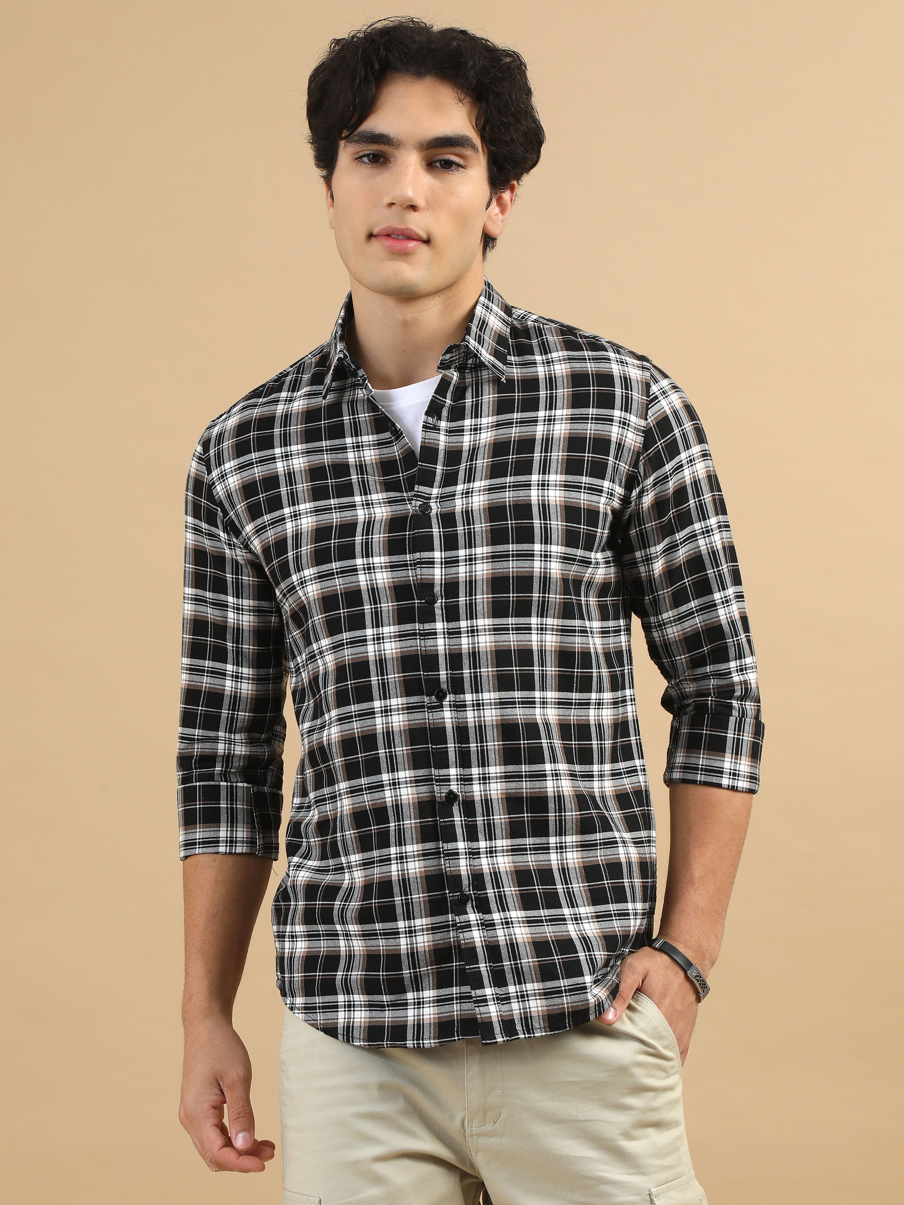 トップス HIRO kidill over check shirts HIRO kidill over check shirts Buy Trendy Men Check Shirts