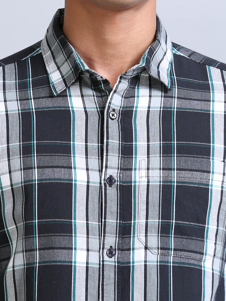 Wale Quadrey Black Checks Shirt Checks Shirt Bushirt   