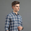Interlock Plaid Dark Grey Checked Shirt Checks Shirt Bushirt   