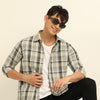 Beige Checks Regular Fit Shirt Checks Shirt Bushirt