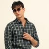 Black Checks Regular Fit Shirt Checks Shirt Bushirt