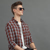 Quirky Brown Checked Shirt Checks Shirt Bushirt   