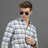 Static Stone Grey Checks Shirt Checks Shirt Bushirt   