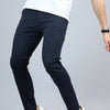 Fringe Navy Blue Solid Chinos Chinos Bushirt   