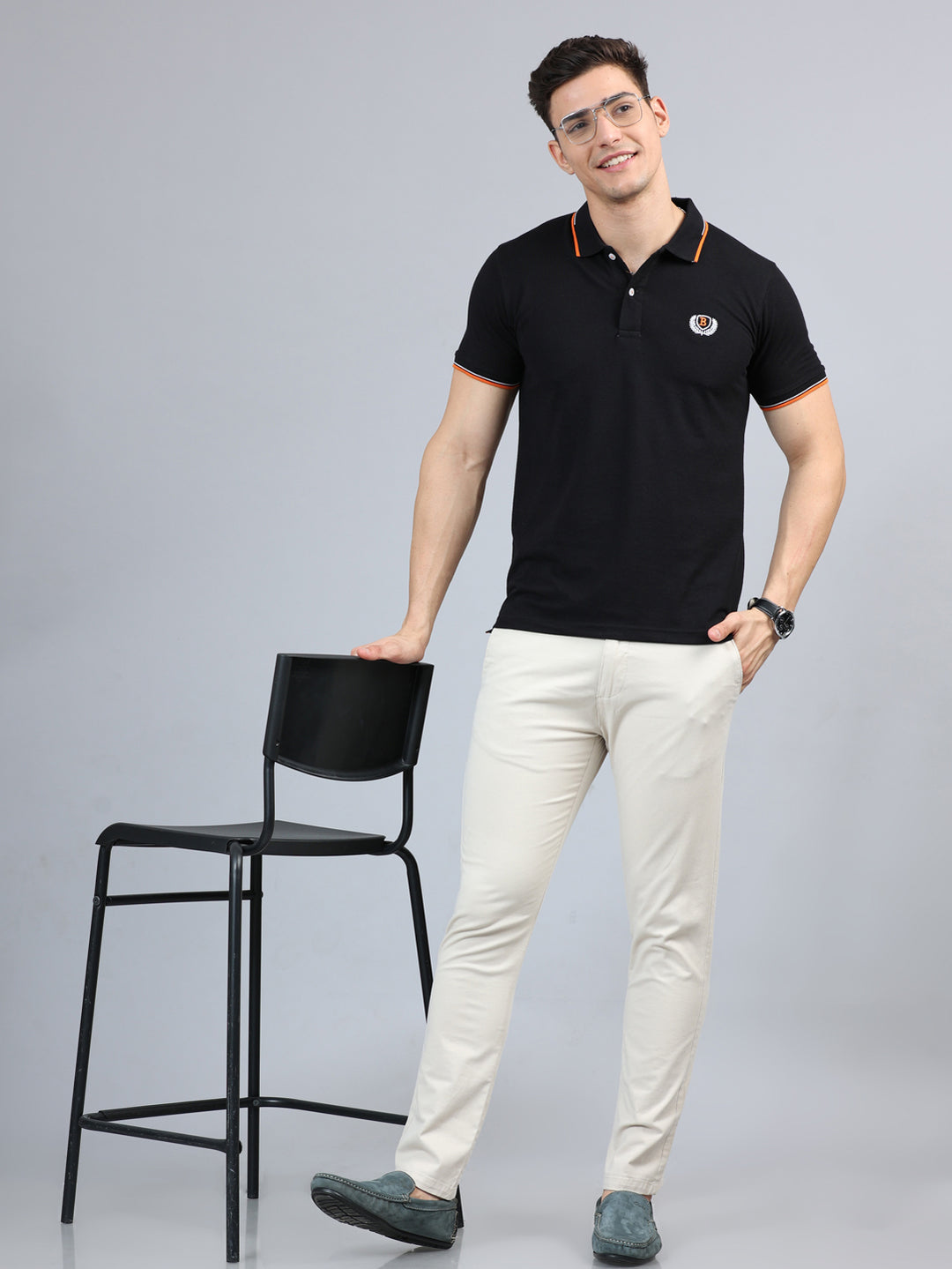 Fringe Cream Solid Chinos Chinos Bushirt   