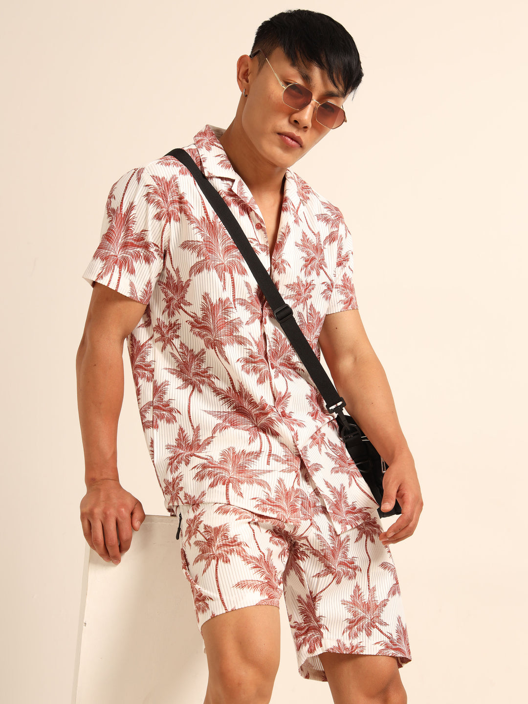 White printed Co-Ords Regular Size Co-Ords Bushirt