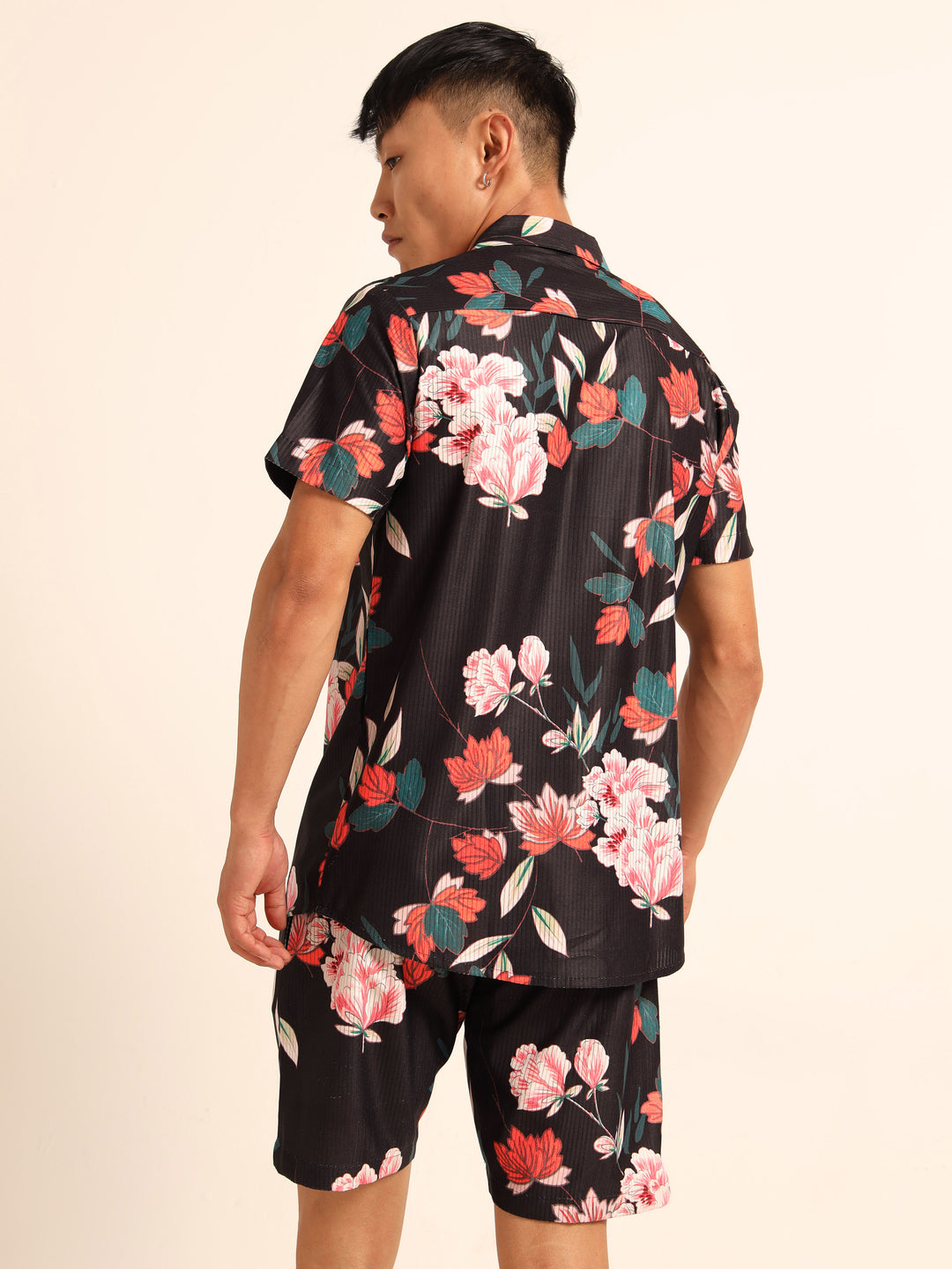 Black printed Co-Ords Regular Size Co-Ords Bushirt