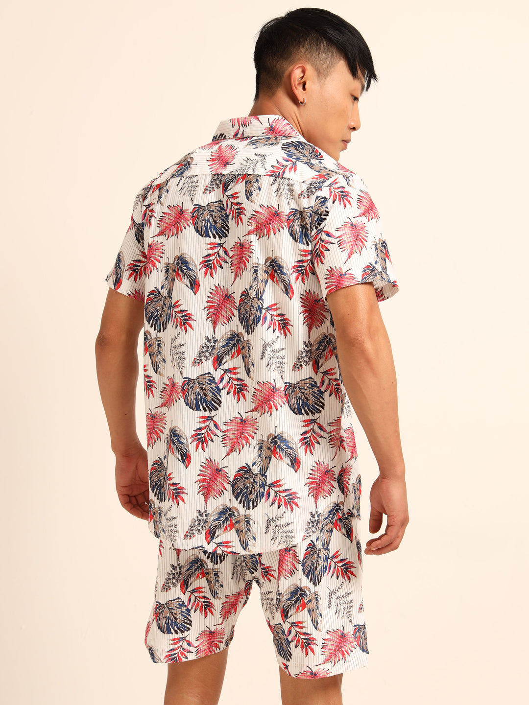 White printed Co-Ords Regular Size Co-Ords Bushirt